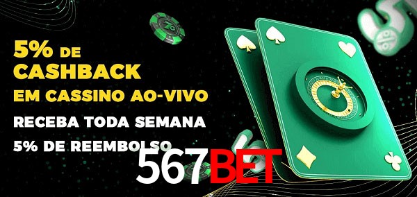 Promoções do cassino ao Vivo 567bet